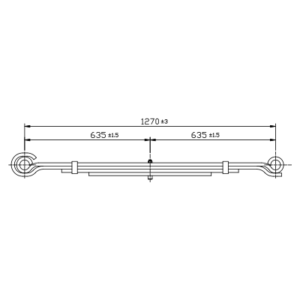 دست فنر پارابولیک چرخ جلو Navistar International 1000/2000