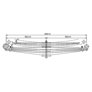دست فنر پارابولیک چرخ عقب Amico 1929