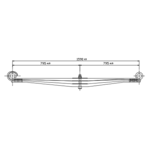 دست فنر پارابولیک چرخ جلو VOLVO FH 16/FH12/FM