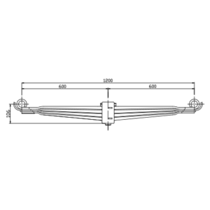 دست فنر پارابولیک واگن Waggon Union GmbH cont20 ton