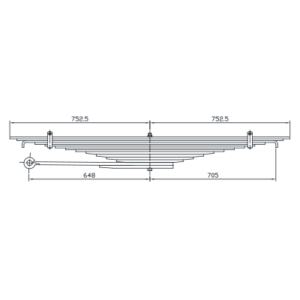 دست فنر چرخ عقب Ford سری L و Ford Truck B500-B750