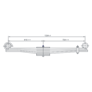دست فنر پارابولیک چرخ جلو Ford سری L