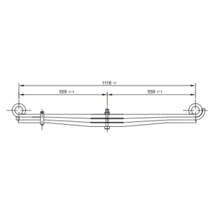 دست فنر پارابولیک چرخ جلو GMC/Chevy